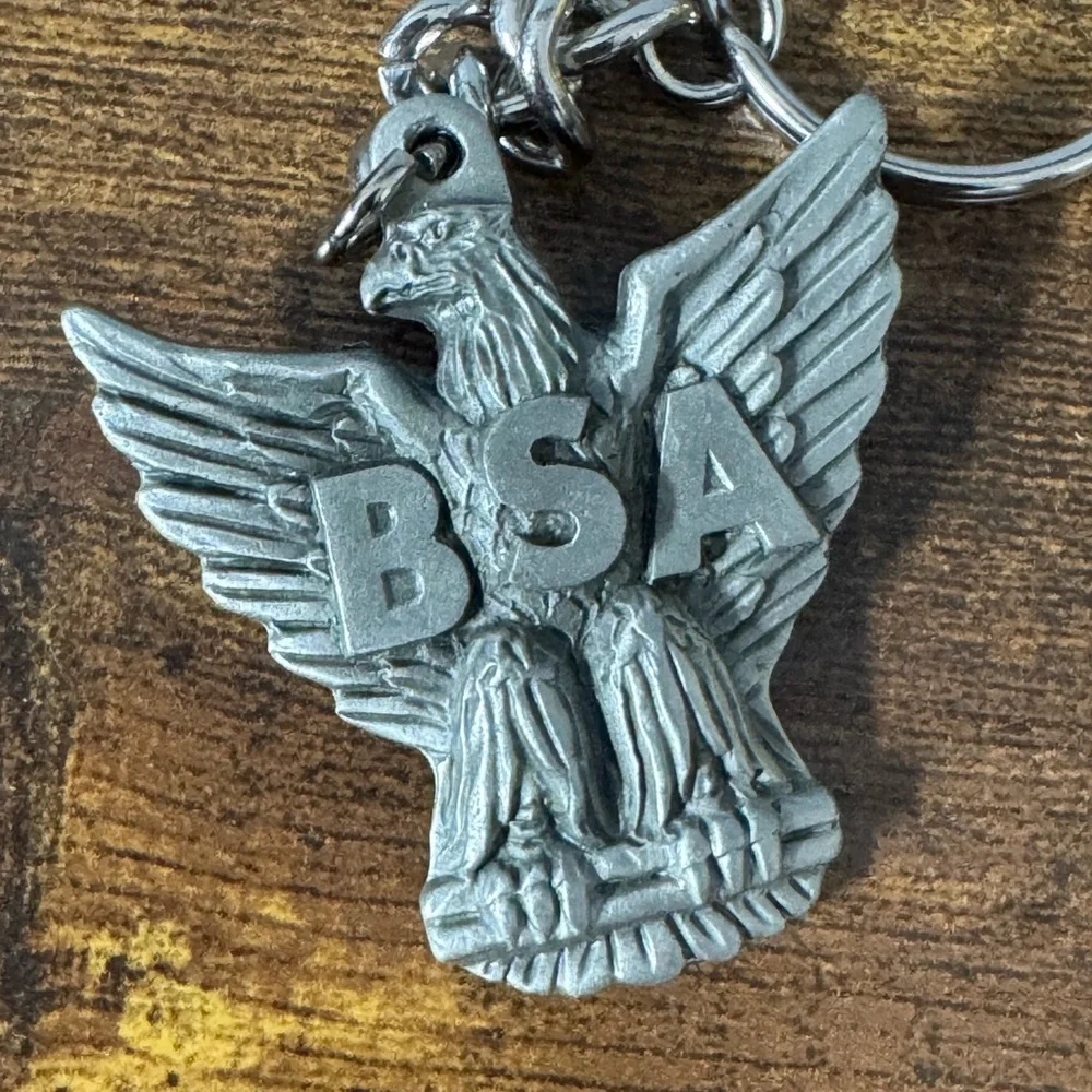 Boy Scouts BSA Eagle Fleur De Lis Neckerchief Slide Keychain Lot‎ Metal Scout